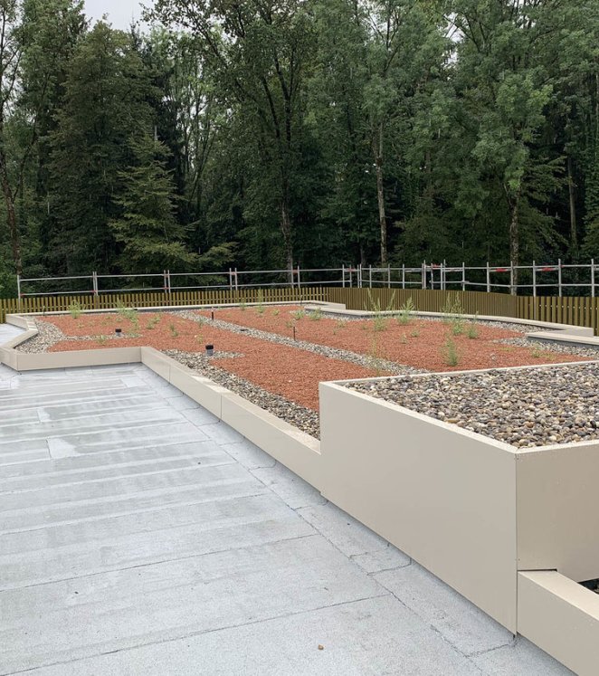 Flachdach Kies Belag Flachdach Kies Belag