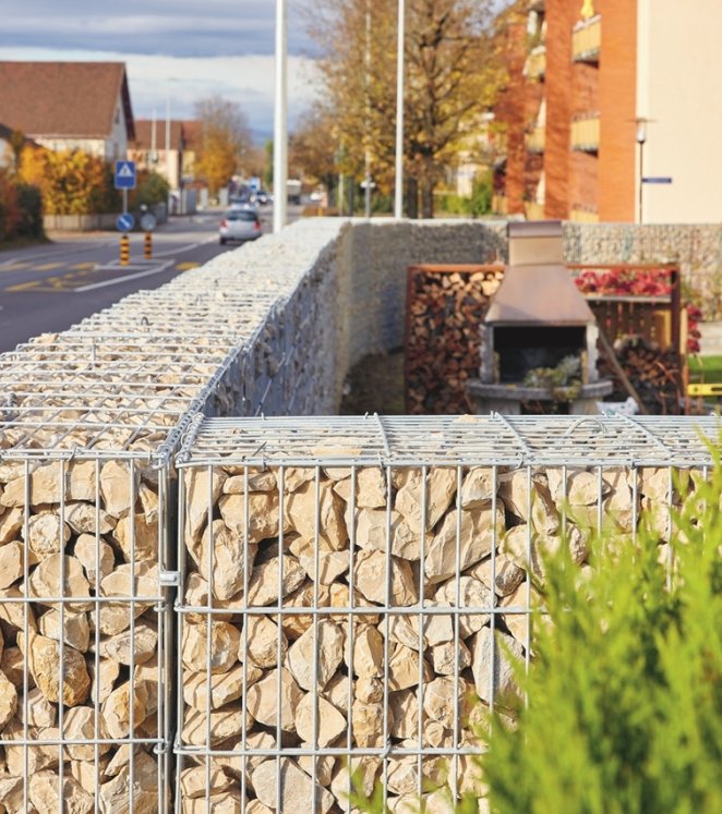 Sichtschutz Lärmschutz Steinmauer