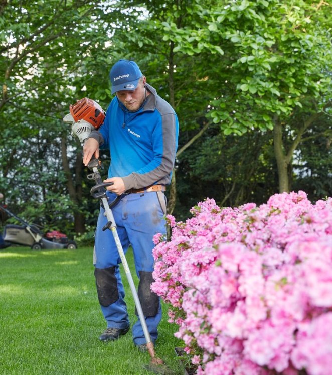 Rasen mähen Beetkante trimmen Gartenunterhalt