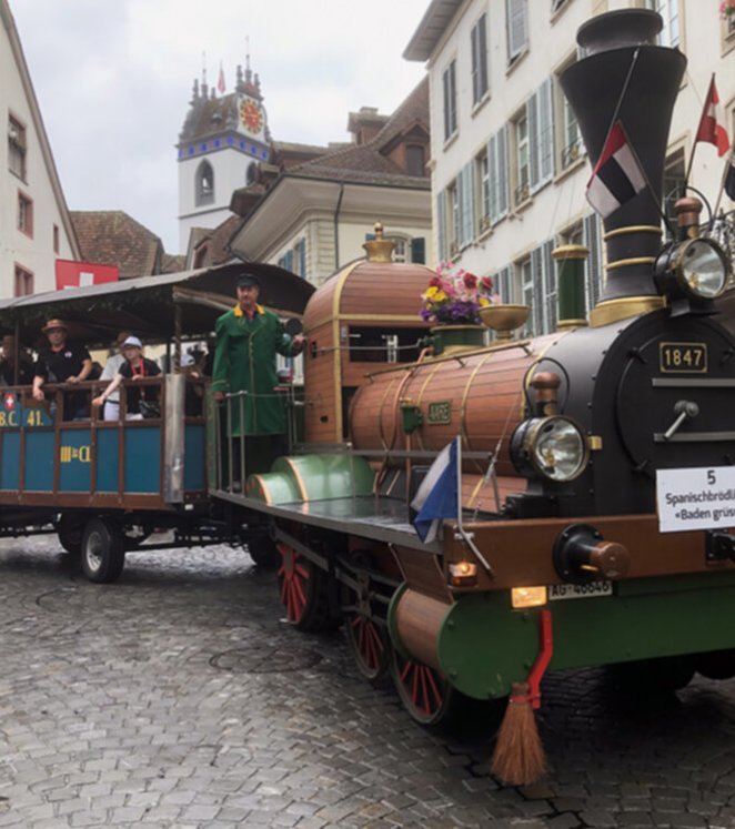 Spanischbrödlibahn Baden grüsst